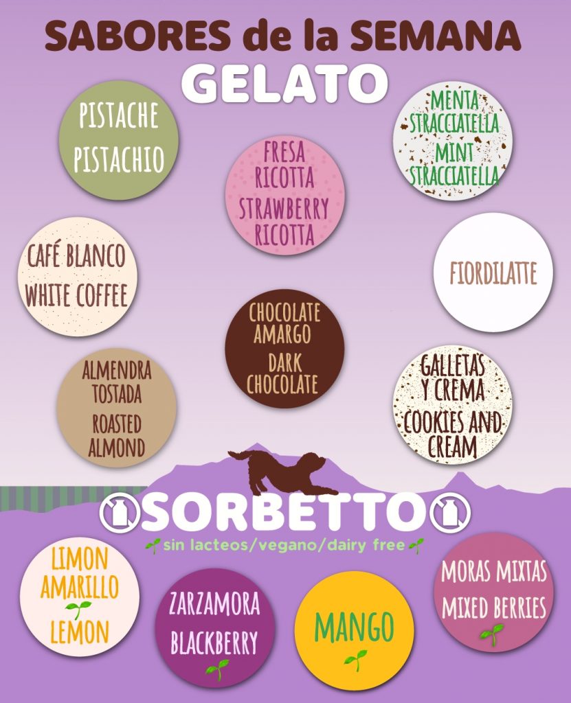 sabores de la semana, flavors of the week